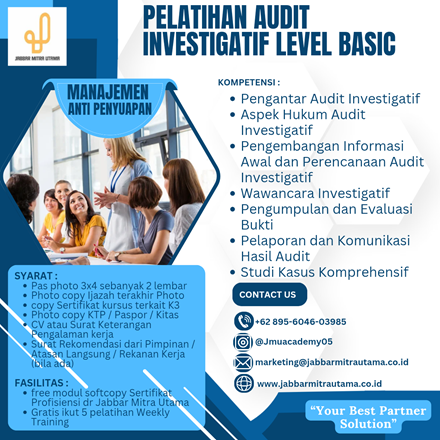 Pelatihan Audit Investigatif Level Basic